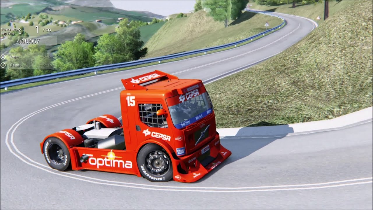 Subida a Alisas 4:27:910 en camión FH Volvo - Assetto Corsa
