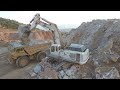 Liebherr 984 Excavator Loading  Cat 777C  - Sotiriadis/Labrianidis  Professionals Miners In Greece