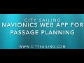 City Sailing Navionics Web Application for Passage Planning for your Day Skipper course.