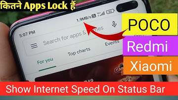 How To Enable Internet Speed Meter On notification Bar in Redmi and Xiaomi Mobiles || 