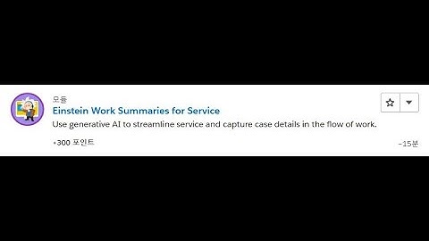 Einstein Work Summaries for Service [Salesforce Trailhead Answers]