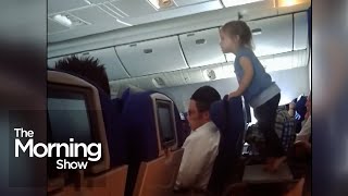 Viral video of toddler on plane ignites debate over 'child-free' flights