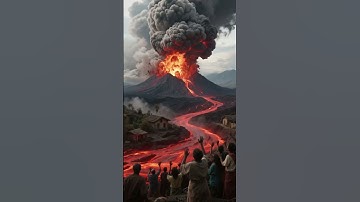 🌋 Epic Volcano Eruption Caught on AI 🌋