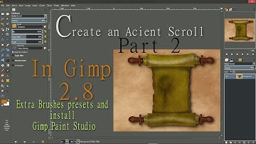 Ancient Scroll in Gimp Part 2