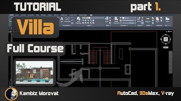 Architectural Visualisation, Full Course 01, Realistic Render | Tutorial AutoCad, 3DsMax, V-Ray
