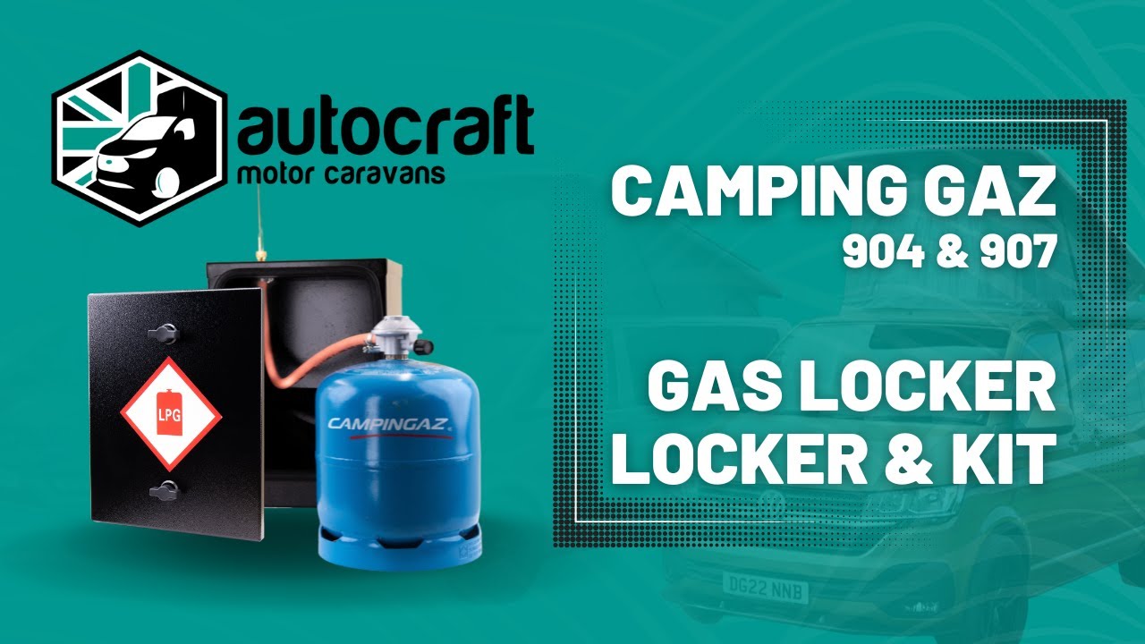 GAS LOCKER COMPLETE KIT - FOR CAMPING GAZ 904 & 907 SIZE BOTTLES 