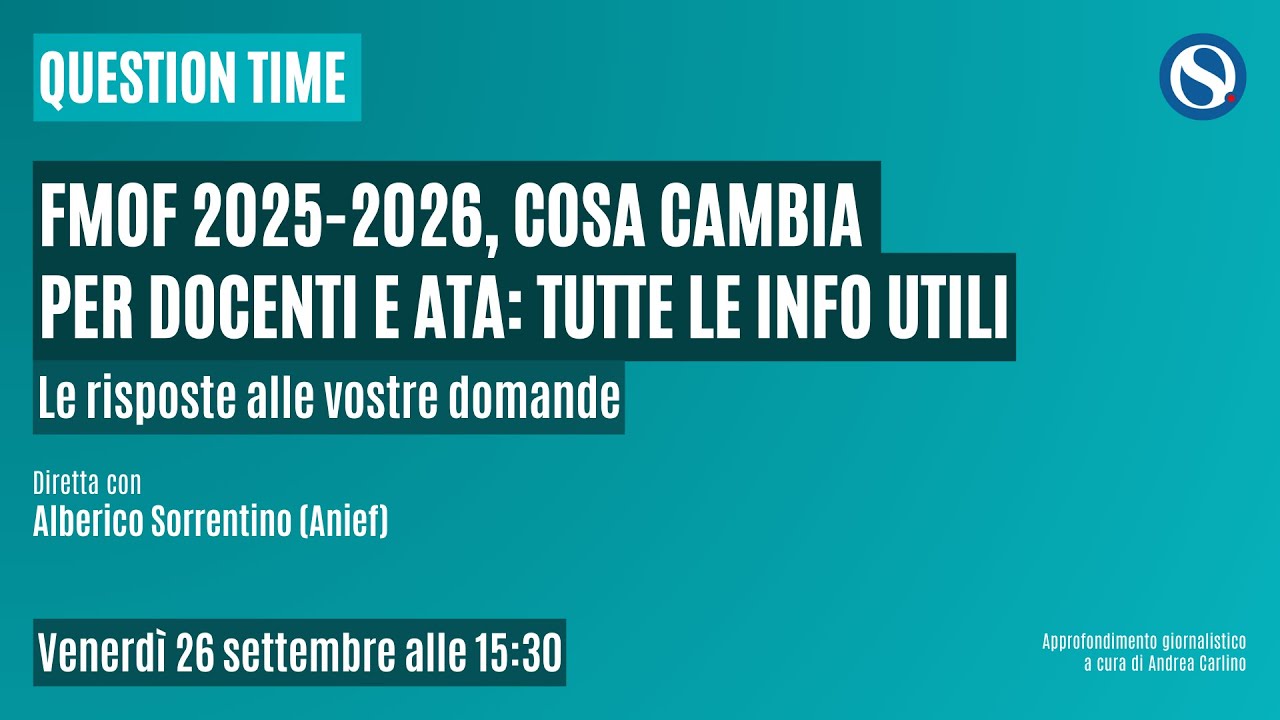 Fondi MOF 2025-2026, risorse per docenti e ATA: cosa cambia. Gli aggiornamenti