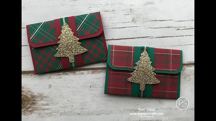 Pretty Plaid Gift Card Holders