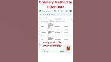 How to Filter Data in Google Sheets? #shorts #viral #shortvideo #googlesheets #excel