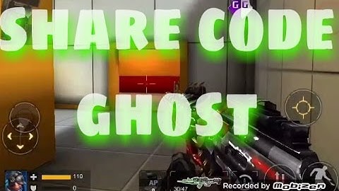 Tutorial cheat ghost + fc all weapon|| crisis action