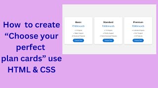 How to Create a  Pricing Table with HTML &amp; CSS