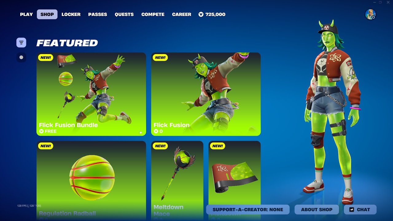 NEW Flick Fusion Skin & Bundle Fortnite Item Shop Showcase!