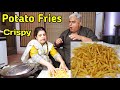 Potato fries crispy  potato recipe  fries  home made  potato fry