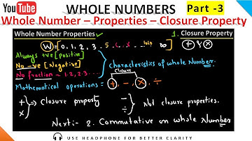 Closure Property - Whole Numbers | Class 6 Math | Chapter 2 | Part 1| Whole Number Properties
