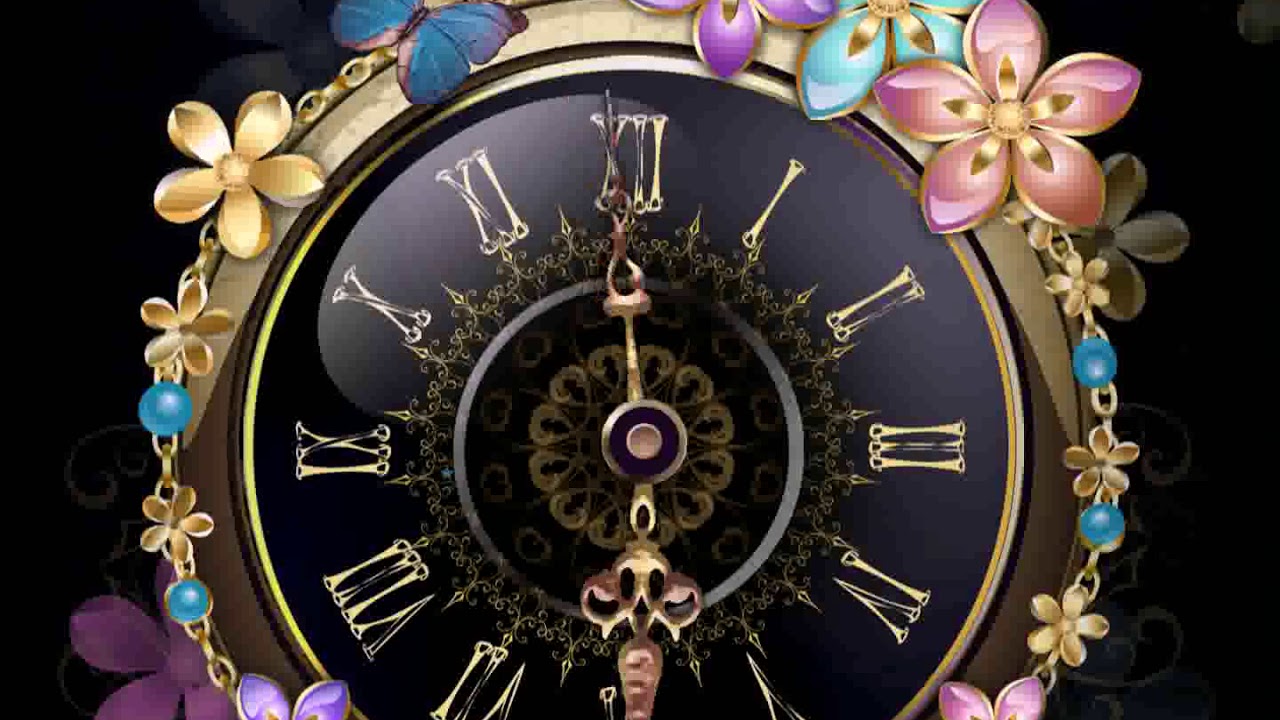 [Samsung Theme-Live Wallpaper] Flowers jewel clock - YouTube