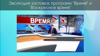 Эволюция заставок программ Время и Воскресное время