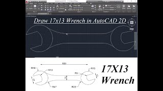 How to draw wrench in #autocad #2d "Siraj Muhammad".