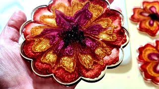 #1249 Gorgeous 3D Resin Flowers Using Only Mica Powders