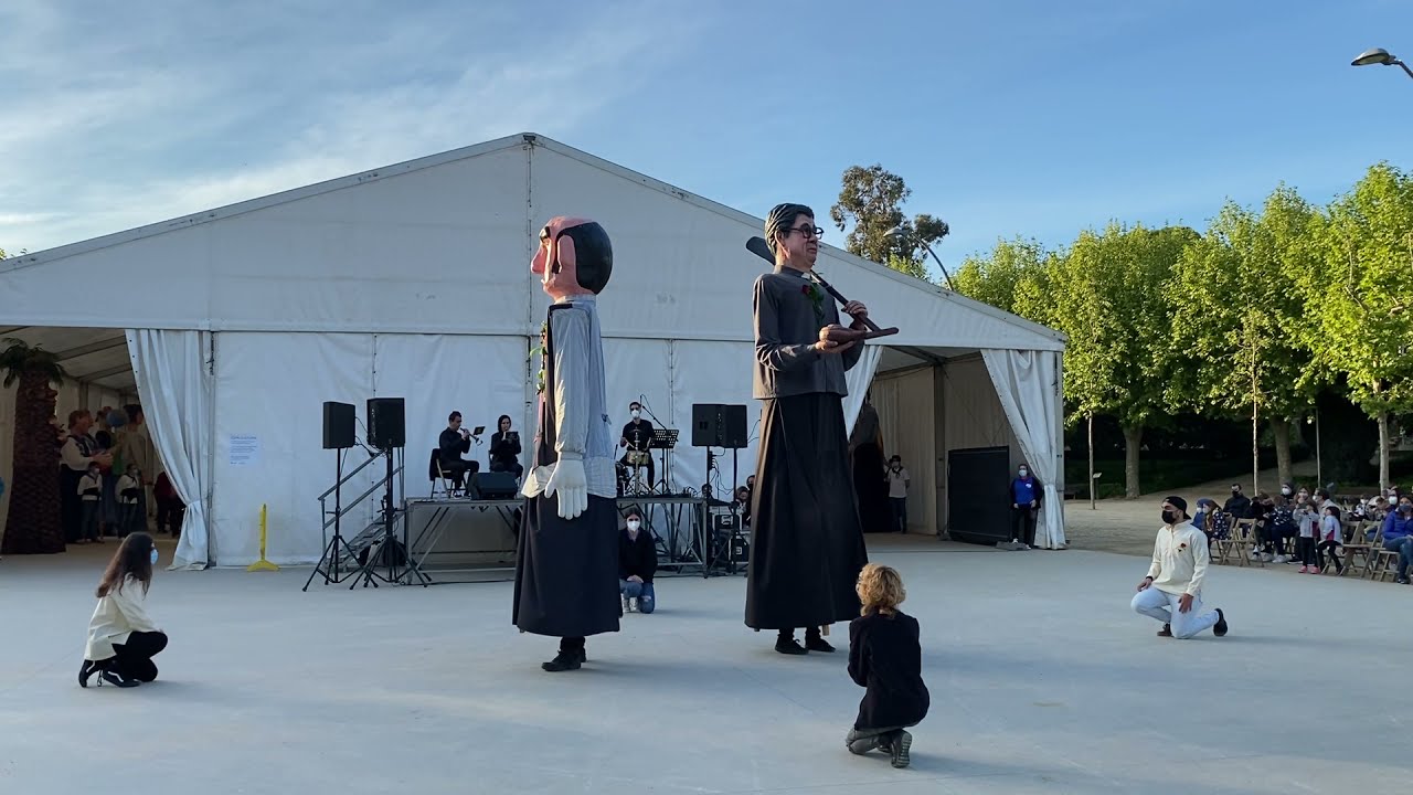 Geganters de la Llàntia - Mostra de Gegants de Sant Jordi de Mataró (23/04/2021)