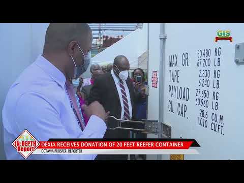 DEXIA RECIEVES DONATION OF 20 FOOT REEFER CONTAINER