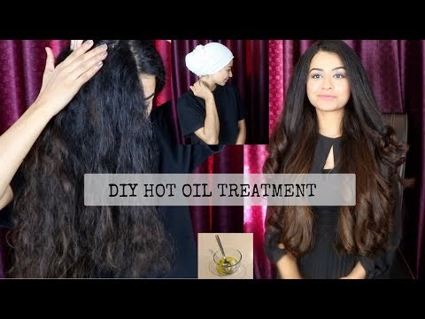 Hot Oil Treatment for Frizzy  Dry  Damaged Hair 