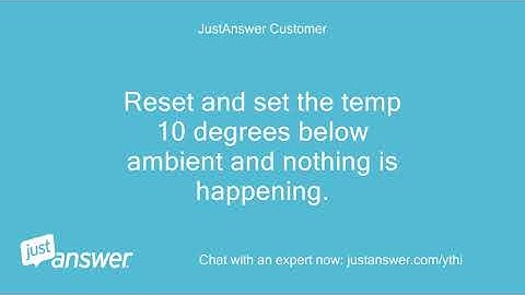 Getting an E2 error on my Carrier programmable thermostat in