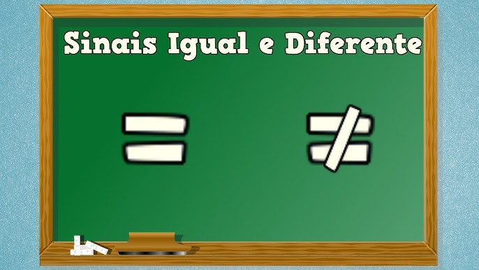 Sinal de maior, menor ou igual - Aula de Matemática. 