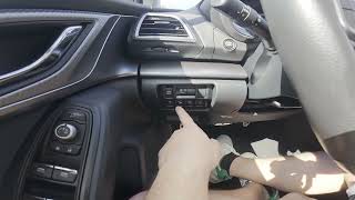Subaru XV II (2017-2023) – How to Disable Parking Sensors