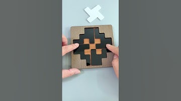 Do you know how to put the cross in the frame?#Puzzles #IQ #iqtest