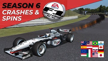 Season 6 Crashes & Spins | F1 Challenge 