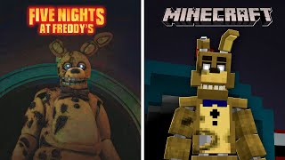 I Remade Five Nights At Freddy's Scenes In Minecraft