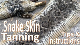 Snake Skin Tanning and Preserving -How To -