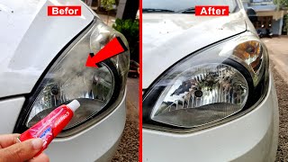 Easy way to Restoring Car Headlight Using Toothpaste | How to Remove Scratches from Car by Craft Village 369 views 2 months ago 5 minutes, 48 seconds