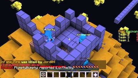 Hacker 8#-iLuvTheSky AntiKB and KillAura#CubeCraft Team SkyWars