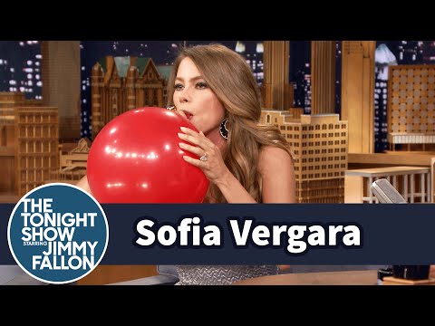Sofia Vergara Chats with Jimmy While Sucking Helium