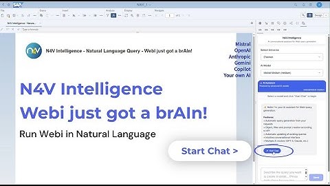 N4V Intelligence: Webi just got a brAIn!