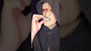 Emperor Palpatine Samples The Baby Yoda Blue Macaroon Cookies