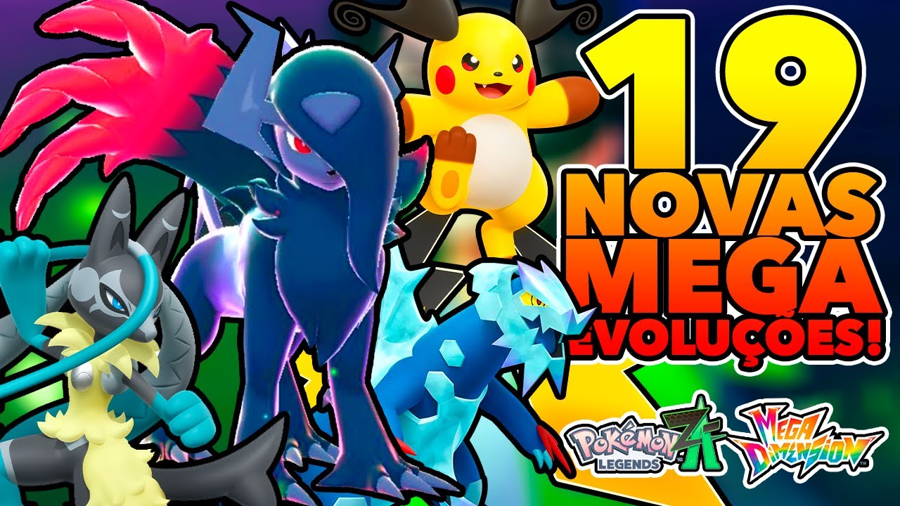 進化 VAZOU!! CONHEÇA TODAS NOVAS MEGA EVOLUÇÕES DA DLC DE POKÉMON