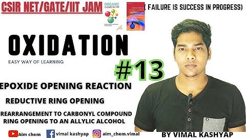 oxidation/epoxide ring opening reactions||CSIR NET||GATE||IIT JAM||SET||TIFR