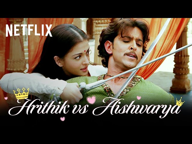 Hrithik Roshan vs. Aishwarya Rai Bachchan | Jodhaa Akbar | Netflix India class=