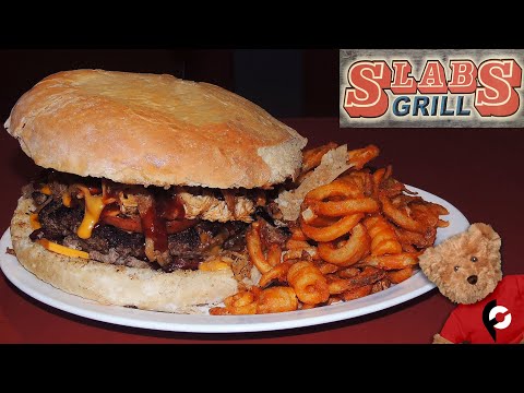 6-Meat Papa BBQ Cheeseburger Challenge w/ Curly Fries in Salem Missouri