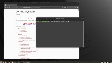 Install helpers 1 - pyFOAM
