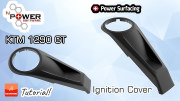 Carbon Ignition Lock Cover | Power Surfacing - Solidworks