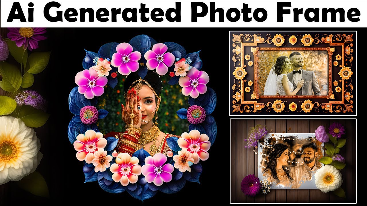 Ai Generated Photo Frame ll Beautiful Digital Frame PSD ll How to app