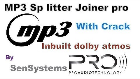 MP3 Sp litter Joiner pro with crack on windows 7/8/8.1/10