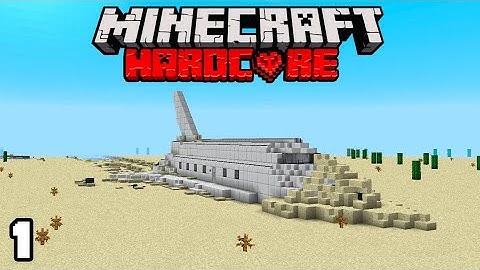 Nos hemos estrellado en una zona desértica en MINECRAFT 😭 PERDIDOS #1