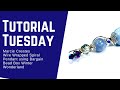 Tutorial Tuesday- wire wrapped pendant using Bargain Bead Box Winter Wonderland