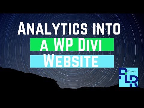 Adding Analytics a WP Divi site using the easy manual code method