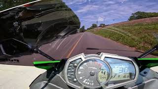 ZX6R GoPro test leaving my neighborhood in SC, over the NC/SC border to Cramer mountain NC