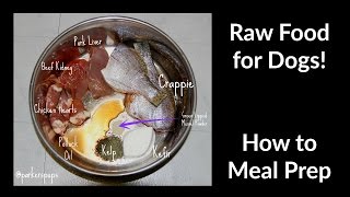 How I Meal Prep Raw Food for Dogs
